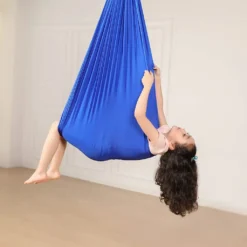 Kinder Schwingen Hängematte, Indoor Schaukel Elastisch Cuddle Hammock Sensory Swing Ideal Für ADHS, Asperger Und Sensorische Integration Sowie Autismustherapie(Blau,150 X 280CM) -Deutschland Garten Zier Verkaufs-Shop b80e88d7f4e6f17af4a79fbd652681d4