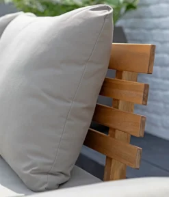 Dehner Gartenmöbel Sofa Macao, Inkl. Polster, Ca. 203 X 63 X 44 Cm, FSC® Akazienholz/Polyester, Geölt, Braun/grau -Deutschland Garten Zier Verkaufs-Shop b837ee194802689a26b695238d2fdbba