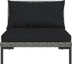 VidaXL 8-tlg. Garten-Lounge-Set Mit Auflagen Poly Rattan Dunkelgrau -Deutschland Garten Zier Verkaufs-Shop b8a5781d189153db7a467bb6240a31db 1