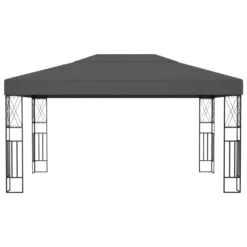 VidaXL Pavillon Mit LED-Lichterkette 3x4 M Anthrazit Stoff -Deutschland Garten Zier Verkaufs-Shop b9d907fa1a0fe6911d82dcd30949ea41