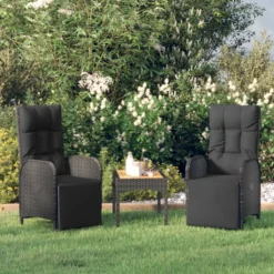 VidaXL Garten-Relaxsessel Mit Kissen 2 Stk. Poly Rattan Schwarz -Deutschland Garten Zier Verkaufs-Shop ba4e997ca2cfeee7e3b6ae2533a4c8d2