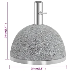 Esschert Design Schirmfuß Granito Grau 11,5kg S; PV11 -Deutschland Garten Zier Verkaufs-Shop ba4f25262e2b6241f4e48d4036ccb9c5