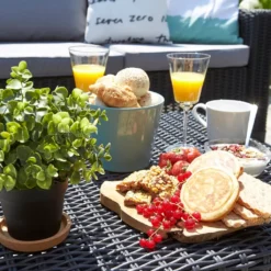 Allibert Gartentisch California Graphitgrau -Deutschland Garten Zier Verkaufs-Shop bb016551284392f2c0dc5d557eb2708d