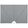 VidaXL Faltbarer Terrassen-Seitenfächer Grau 400×200 Cm