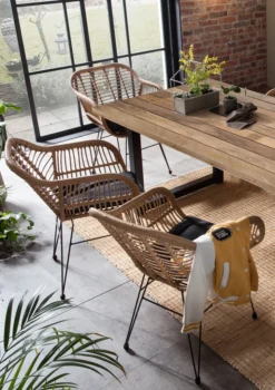 Möbilia Gartensessel 2er-Set Aus Polyrattan |inklusive Sitzkissen | B 58 X T 59 X H 80 Cm | Natur-schwarz | 10020007 | Serie GARTEN -Deutschland Garten Zier Verkaufs-Shop bc134cb118942be23bb2b3dc0893f40b