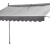Countryside® Balkonmarkise Klemmmarkise | Markise | Grau 250 X 150 Cm