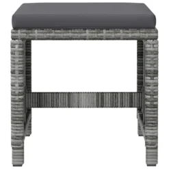 VidaXL 4-tlg. Gartenstuhl Und Hocker Set Poly Rattan Grau -Deutschland Garten Zier Verkaufs-Shop bca7bdc473f335e2f8ed196819dd4ca5