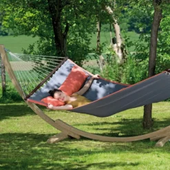 Amazonas Hängematte American Dream Set Grey - Liegefläche 200 X 120 Cm, Grau; AZ-6010130 -Deutschland Garten Zier Verkaufs-Shop bcf2dc14408074d7a8c001d7a9b4453f