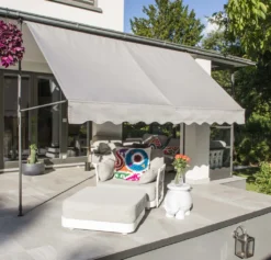 HI 62480 Klemmmarkise Markise B300xT120cm Hellgrau