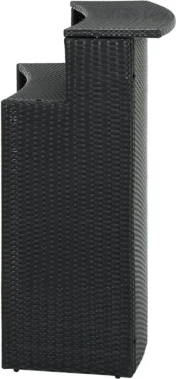 VidaXL Garten-Bartisch Schwarz 120x55x110 Cm Poly Rattan -Deutschland Garten Zier Verkaufs-Shop bdfc8bc8b1506ca5330455c71a94c556