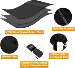 Sonnenschirm Schutzhülle Mit Stab, Sonnenschirm Abdeckung 2 Bis 4 M Große Ampelschirm Schutzhülle, Wetterfeste, UV-Anti, Winddicht Und Schneesicher, Outdoor Für Ampelschirm -Deutschland Garten Zier Verkaufs-Shop be1fc8bd9b7ff1c2d1aa5cb1ecb15934