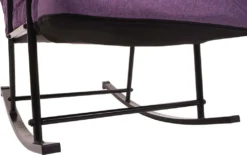 Schaukelstuhl HWC-K40, Schaukelsessel Schwingstuhl Relaxsessel, Liegefunktion Metall Stoff/Textil Lila-flieder -Deutschland Garten Zier Verkaufs-Shop be268f0d61265afd7583c6678f0b4dc4