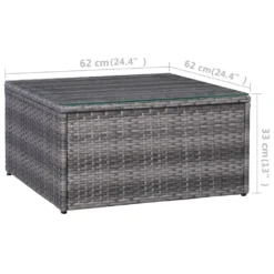 VidaXL 5-tlg. Garten-Sofagarnitur Mit Polstern & Kissen Poly Rattan Grau -Deutschland Garten Zier Verkaufs-Shop bf4104635812fbf1a50b250c6e24401e