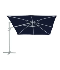 Dehner Ampelschirm Zypern, Eckig, Mit UV-Schutz 80+, 264 X 300 X 300 Cm, Aluminium/Polyester/Stahl, Dunkelblau -Deutschland Garten Zier Verkaufs-Shop bf4c034a70622b3b577a6284aa86f2c3