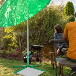 Relaxdays Platten Sonnenschirmständer Grün -Deutschland Garten Zier Verkaufs-Shop bf518c5f110efb200dc99b35981c919b