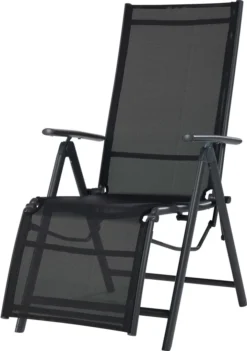 COUNTRYSIDE® Relaxsessel Houston, Alu, Schwarz/ Anthrazit