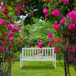 Relaxdays Weiße Gartenbank Mit Tisch -Deutschland Garten Zier Verkaufs-Shop c030dbd7a10323534a83d48fd50631c2