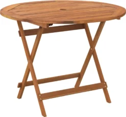 VidaXL Klappbarer Gartentisch Ø 90x75 Cm Massivholz Akazie