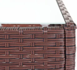 Poly-Rattan Garten-Garnitur HWC-D82, Sitzgruppe Lounge-Set Braun-meliert Mit Kissen Creme -Deutschland Garten Zier Verkaufs-Shop c0c5d51b08835158a0f63347041d2c51