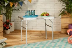 Wohaga Aluminium Klapptisch 'Amsterdam' 75x55xH60cm