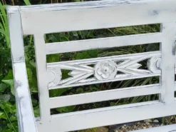 Teakbank-Landhaus-Bank-Parkbank-Gartenbank-Blumen-Bank-Balkon-Bank 2 Sitzer Shabby Chic White Washed Antik Weiss -Deutschland Garten Zier Verkaufs-Shop c1f6ab68a6c81a136ef18180039790a3 1