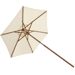 Anndora Sonnenschirm 2,1m Rund Natural Winddach UV-Schutz - Natural -Deutschland Garten Zier Verkaufs-Shop c32cf798c9e80934cb17e42190bb5763