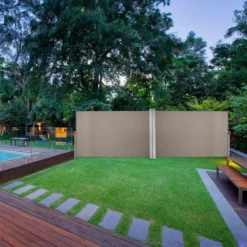 EINFEBEN Doppel Seitenmarkise Markisen Wandmarkise 160x600cm Ausziehbar Garten Sichtschutz Braun -Deutschland Garten Zier Verkaufs-Shop c3539694bd437d0a384288856f7a648f