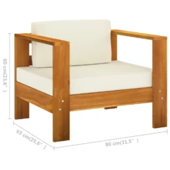VidaXL 7-tlg. Garten-Lounge-Set Mit Creme Auflagen Massivholz Akazie -Deutschland Garten Zier Verkaufs-Shop c4a98ac454de1e2a60ac98b45f7f2577