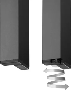 Tectake Aluminium Gartentisch Maren Höhenverstellbare Füße 90x90x74,5cm - Schwarz -Deutschland Garten Zier Verkaufs-Shop c4f6881e252b1082346d065bf08252f8