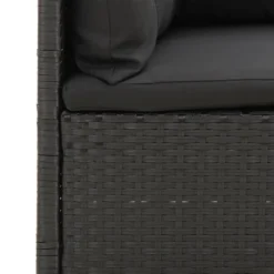 VidaXL 4-tlg. Garten-Lounge-Set Mit Kissen Schwarz Poly Rattan -Deutschland Garten Zier Verkaufs-Shop c50a97afeb8d8f5c329b8b42437e6438