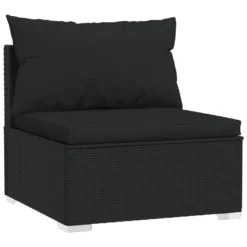 VidaXL 5-tlg. Garten-Lounge-Set Mit Kissen Poly Rattan Schwarz -Deutschland Garten Zier Verkaufs-Shop c546226b373a9dcc3a1d2755c95f363f