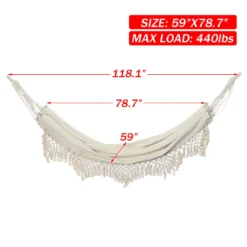 SNAILHOME Makramee Hängematte Hängestuhl Hängesitz Hängeschaukel Sessel 200KG 150*200cm -Deutschland Garten Zier Verkaufs-Shop c5cd391cca60534eb8d636fb68507577