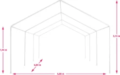 Tectake Garten Pavillon 6x4m Mit 4 Seitenteilen - Weiß -Deutschland Garten Zier Verkaufs-Shop c5d43a87c4373e27fa422d81523e6148