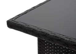 Poly-Rattan Esstisch HWC-G16, Esszimmertisch Gartentisch Tisch, Gastronomie 112x60cm Schwarz -Deutschland Garten Zier Verkaufs-Shop c67f64f15ad0287aaf4c7061eeb30fb6