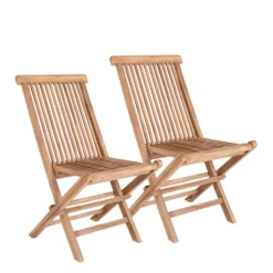 Toledo Esszimmerstuhl Aus Teakholz 2er-Set
