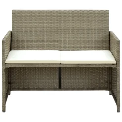 VidaXL 4-tlg. Garten-Lounge-Set Mit Auflagen Beige Poly Rattan -Deutschland Garten Zier Verkaufs-Shop c81b41a41a22e2b601b2f44607944289