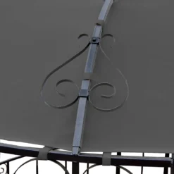 Pergola Almeria, Rundpavillon Garten Pavillon, Stabiles Stahl-Gestell Ø 3m Grau -Deutschland Garten Zier Verkaufs-Shop c82a4d4e4a6a6341d5c41e4d887136f1