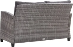 VidaXL 2-Sitzer-Gartensofa Mit Kissen Grau 124 Cm Poly Rattan -Deutschland Garten Zier Verkaufs-Shop c991c503fb2b71b757bd15488be5f250