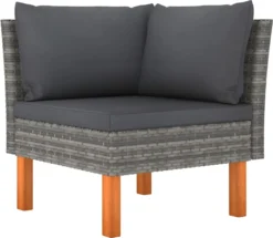 VidaXL 4-tlg. Garten-Lounge-Set Mit Kissen Poly Rattan Grau -Deutschland Garten Zier Verkaufs-Shop ca27b181e0b3f50fa743a3256146229e