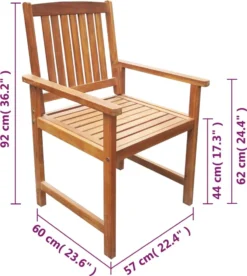 VidaXL Gartenstühle 2 Stk. Massivholz Akazie Braun -Deutschland Garten Zier Verkaufs-Shop ca46e0656e7bf2f17d61cf9e38d54328
