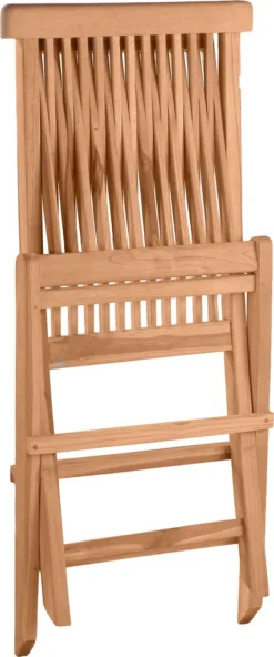 Möbilia Gartenstuhl 2er-Set Aus Teak Holz | Klappbar | B 47 X T 57 X H 89 Cm | Natur | 11020003 | Serie GARTEN -Deutschland Garten Zier Verkaufs-Shop cad6179617df8a97980197fc8e7c8001