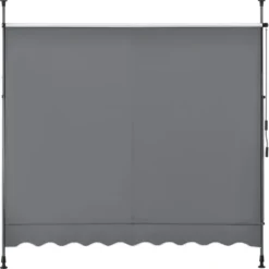 Pro-Tec Klemmmarkise 150x120x200-300cm Markise Balkonmarkise Ohne Bohren Mittelgrau -Deutschland Garten Zier Verkaufs-Shop cd50a028960db95e72e97ab51cd988ce