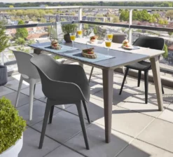 Allibert By Keter Gartensessel Akola, Graphit, 2er Set, Kunststoff, Maße: 56.7 X 55.8 X 80.1 Cm, Stapelbar, Wetterfest, Outdoor -Deutschland Garten Zier Verkaufs-Shop cf2c8d6e6702c6e94d07fecdc92083bf