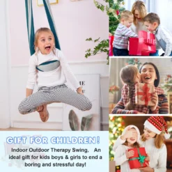 Kinderschaukel Hängematte, Indoor Therapieschaukel, Kuschelhängematte Für Kinder Mit ADHS, Asperger, Sensorische Integrationstherapie Double Layer Pod Schaukelstuhl -Deutschland Garten Zier Verkaufs-Shop cf6769a218bd4fe9e0c5d361e302c990