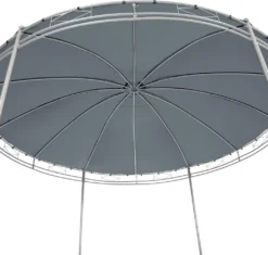 Tectake Gartenpavillon Siana Ø 3.5m - Anthrazit -Deutschland Garten Zier Verkaufs-Shop cfd6dff13fd4ad896055f6bfea5d250e