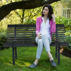 Relaxdays Gartenbank Stahl Anthrazit -Deutschland Garten Zier Verkaufs-Shop cfe18eebe94f3a74af15da6bb74ca412