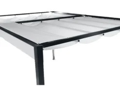 Pavillon Sky, 300x400cm, Gestell Aus Aluminium/Stahl, Pulverbschichtet In Anthrazit, Dach Aus Polyester 200g In Grau, Zerlegt Im Karton Verpackt -Deutschland Garten Zier Verkaufs-Shop cff47c1add54d3c123b47077e5d7d640