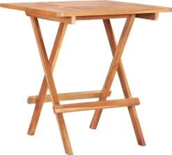 VidaXL Klappbarer Bistrotisch 60 X 60 X 65 Cm Teak Massiv