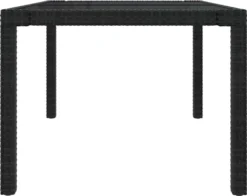 VidaXL Gartentisch 150x90x75 Cm Gehärtetes Glas Poly Rattan Schwarz -Deutschland Garten Zier Verkaufs-Shop d0a4d845c0feb2cb5c9ea7f9e16b621c
