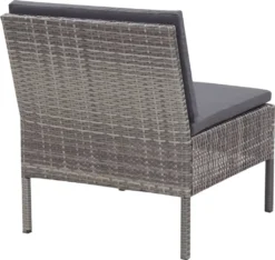 VidaXL 6-tlg. Garten-Sofagarnitur Mit Auflagen Poly Rattan Grau -Deutschland Garten Zier Verkaufs-Shop d0ee8ee5c5babab091cd18cd14dada3c